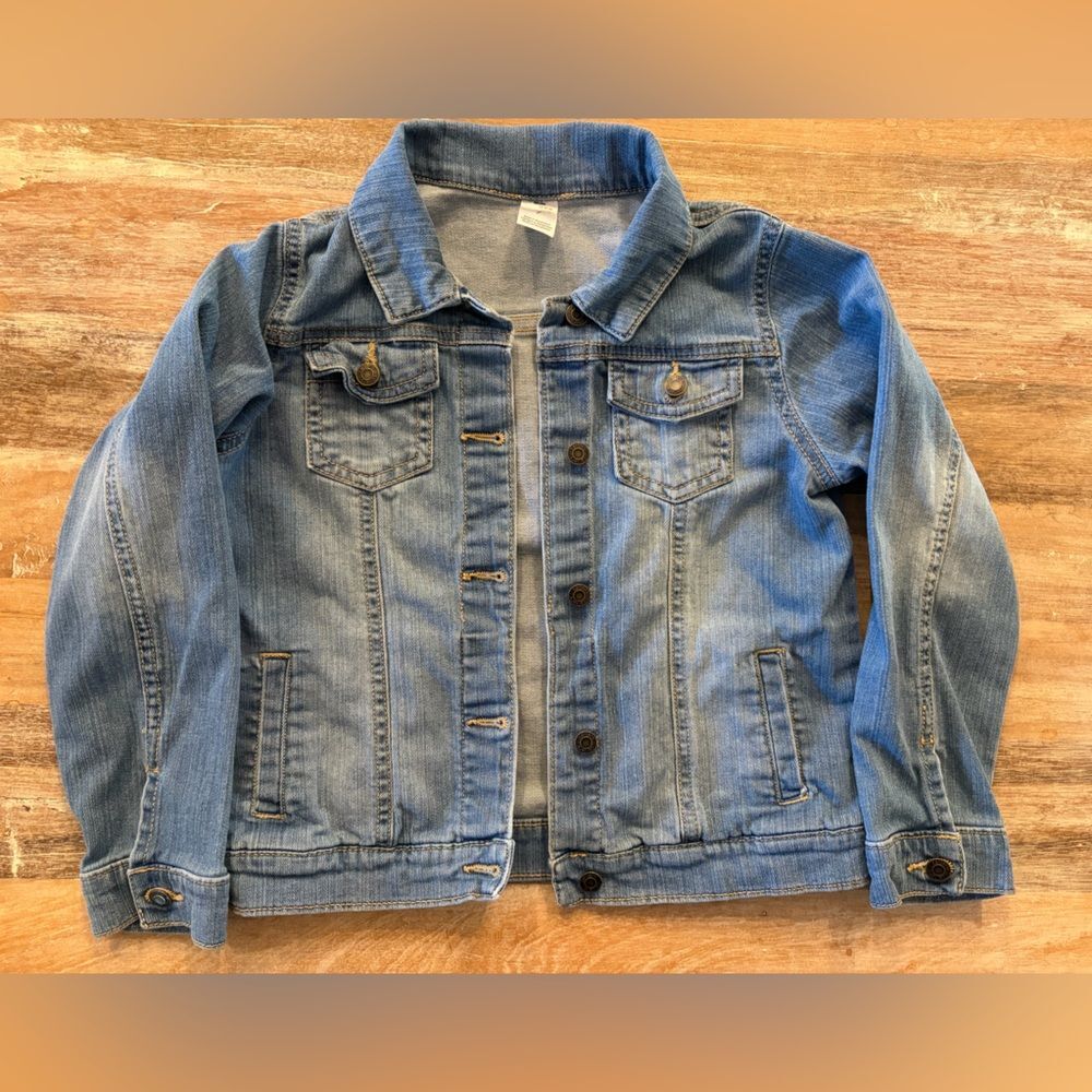Carter's Light Blue Classic Denim Kids Jacket‎ Size 7